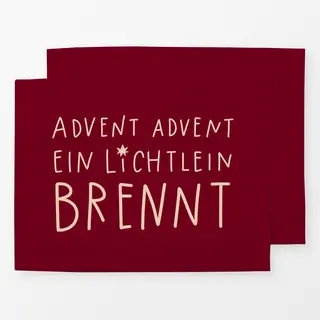 Tischset Rot