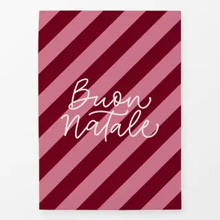 Geschirrtücher Buon Natale auf Querstreifen