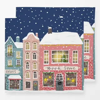 Servietten Winterstadt