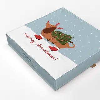 Bodenkissen Dackel Weihnachtsbaum