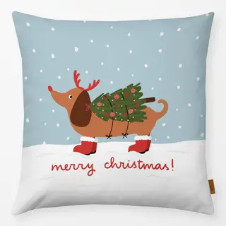Kissen Dackel Weihnachtsbaum