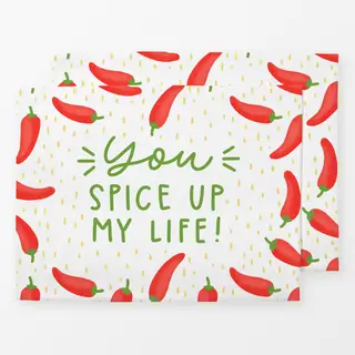 Tischset You spice up my life
