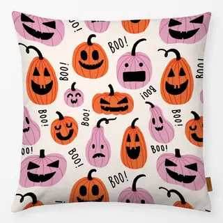 Kissen Halloween Kürbisse Boo