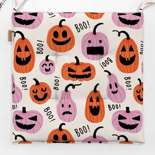 Sitzkissen Halloween Kürbisse Boo