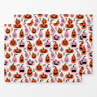 Tischset Halloween Kürbisse Boo