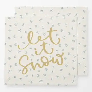 Servietten Let it snow