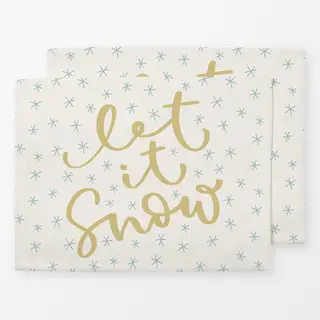Tischset Let it snow