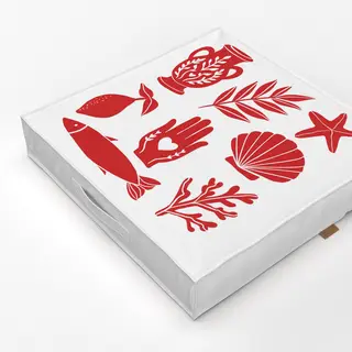Bodenkissen Red