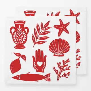 Servietten Red