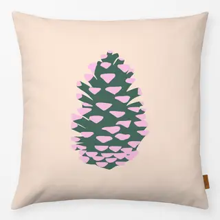 Kissen beige grün rosa