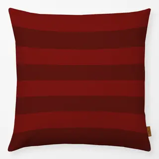 Kissen Slow Christmas Streifen quer bordeaux rot