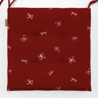 Sitzkissen Bordeaux rosa