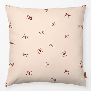 Kissen beige bordeaux