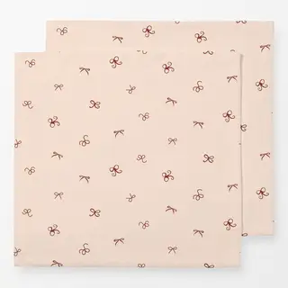 Servietten beige bordeaux