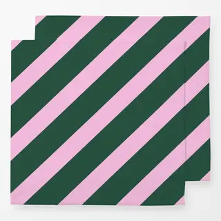 Servietten grün rosa