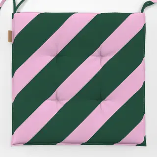 Sitzkissen grün rosa