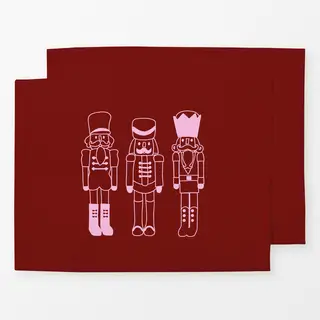 Tischset bordeaux rosa