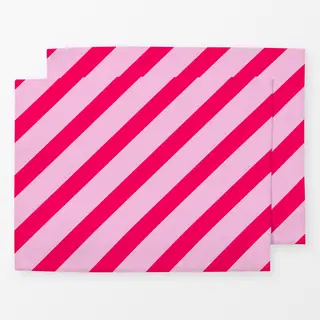 Tischset rosa rot