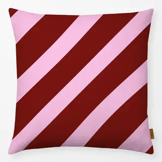 Kissen bordeaux rosa