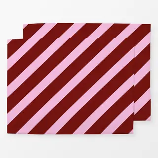 Tischset bordeaux rosa