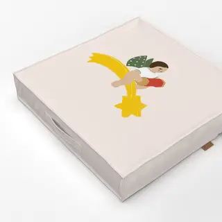 Bodenkissen Beige