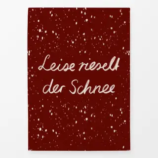 Geschirrtücher Leise rieselt der Schnee Rot