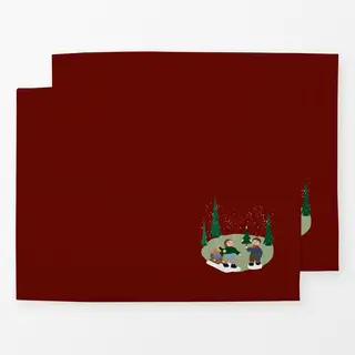 Tischset Rot