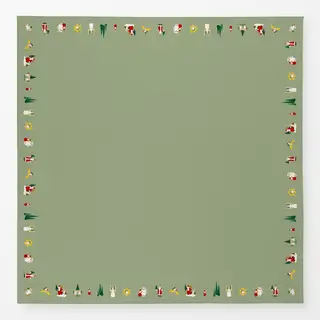 Tischdecke Figuren Muster Weihnachten