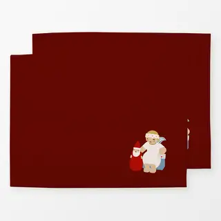 Tischset Rot
