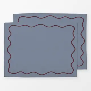 Tischset Blau Berry