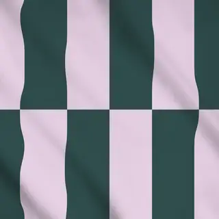 Meterware Grün Rosa