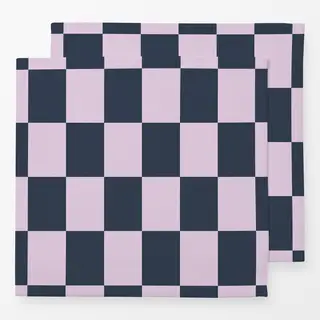 Servietten Blau Rosa
