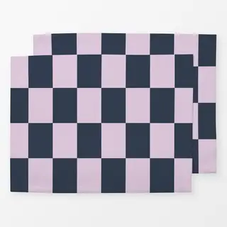 Tischset Blau Rosa