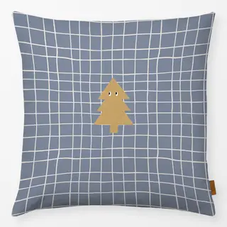 Kissen Blau Gelb
