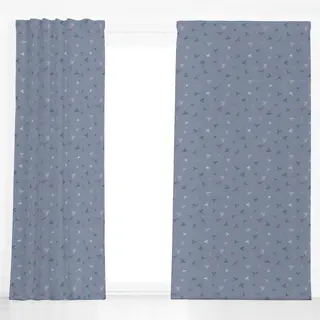 Dekovorhang Blau