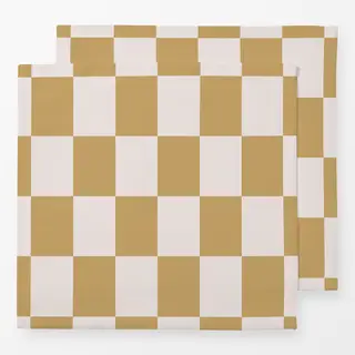 Servietten Gelb Beige