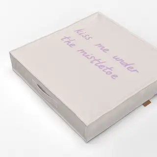 Bodenkissen Moments Winter Kiss Beige Rosa