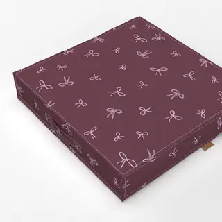 Bodenkissen Moments Winter Schleifen Uni Berry