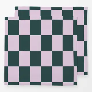 Servietten Grün Rosa