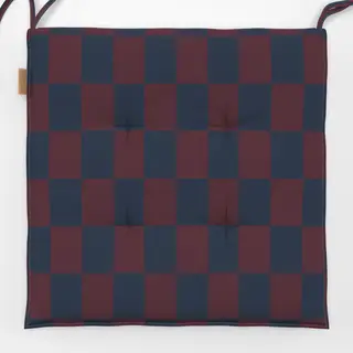 Sitzkissen Blau Burgund