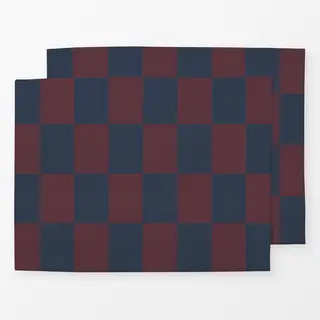Tischset Blau Burgund
