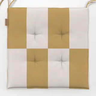 Sitzkissen Beige Gelb