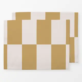 Tischset Beige Gelb