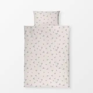 Bettwäsche Beige Hellblau