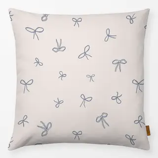 Kissen Beige Hellblau