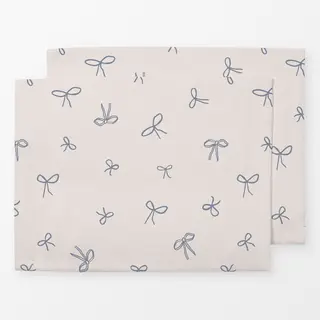 Tischset Beige Hellblau