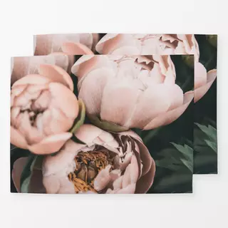 Tischset Peonies coral