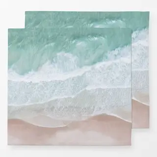 Servietten Aerial Ocean