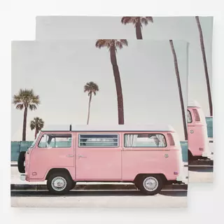 Servietten Pink Van