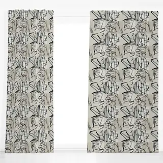 Dekovorhang Collage Pattern